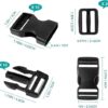 Buckles with 20 Tri-Glide Clips Quick Release - Image 4