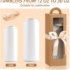Tumbler Gift Boxes with Handle Packaging for Sublimation - Image 3