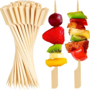 300pcs 4.7" Bamboo Paddle Cocktail Picks for Appetizers and Party Snacks