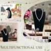 3Pcs Black Velvet Necklace Display Busts – Mannequin Stands for Trade Shows & Selling - Image 2