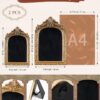 2Pcs Gold Vintage Jewelry Stands – Necklace & Earring Holders (Black, L&S) - Image 4