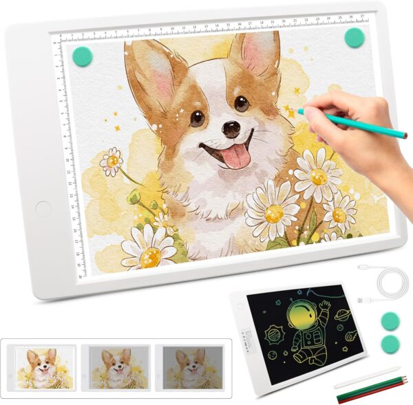 Rechargeable LED Light Board, Dimmable Tracing & Drawing Pad