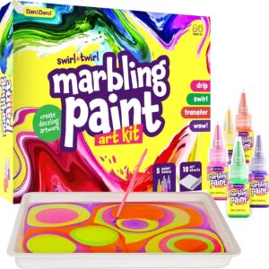 Marbling Paint Art Kit for Kids for Boys & Girls