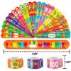 100 Days of School Party Favors: 24 Tattoos & 24 Slap Bracelets - Image 3