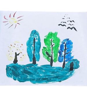 Kids Easel Paper Roll, 17.3" x 984.3" (82ft), Durable Art Paper for Drawing, Painting, and Crafts