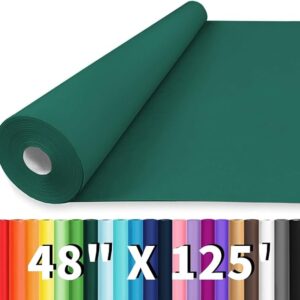 Dark Green Kraft Paper Roll, for Art, Wrapping, and Table Runner