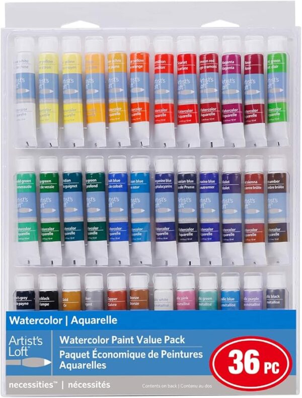 36 Color Watercolor Paint Value Pack