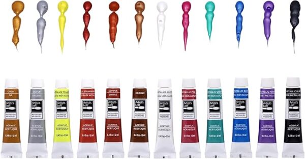 Metallic Acrylic Paint Set  12pc