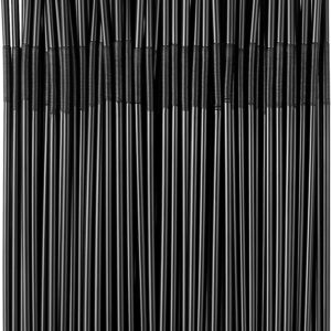 300Pcs Black Flexible Plastic Straws – 10.2" BPA-Free Disposable Bendy Straws