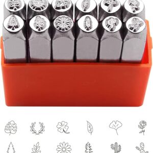 Plant Theme Metal Stamping Kit Punch Tools