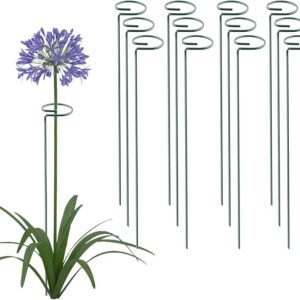 Metal Plant Support Stakes Single Stem Flower Hoops