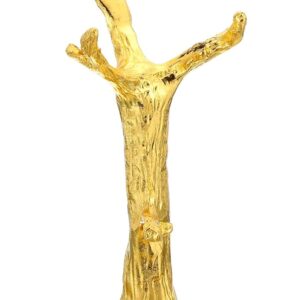 Gold Metal Crystal Ball Stand Tree Shape Holder