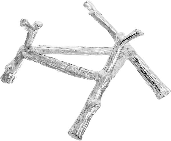 Silver Metal Crystal Ball Stand Tripod Holder