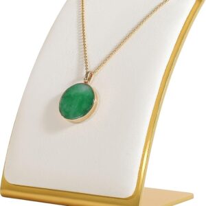 White Velvet Necklace Display Stand – Holder for Earrings & Jewelry Photography