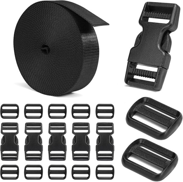 Buckles & Straps Set 6 Yards Nylon
