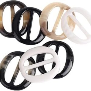 Resin T-Shirt Clips Elegant Scarf Buckles & Waistband Clasps