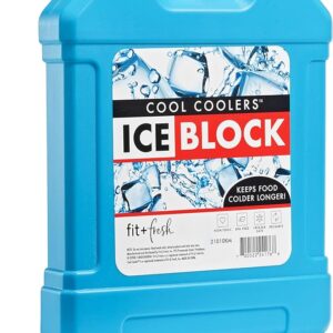 Large Cooler Ice Block for Beach Bags, Backpacks, or Travel