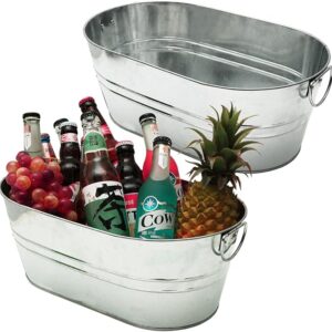 Gallon Galvanized Metal Ice Buckets