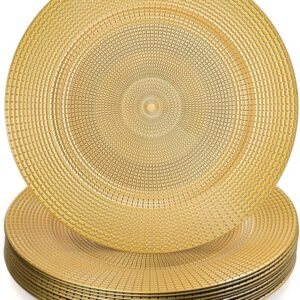 Gold Chain-Shaped Charger Plates for Table Setting
