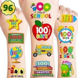 Happy 100 Days of School Temporary Tattoos for Party Favors
