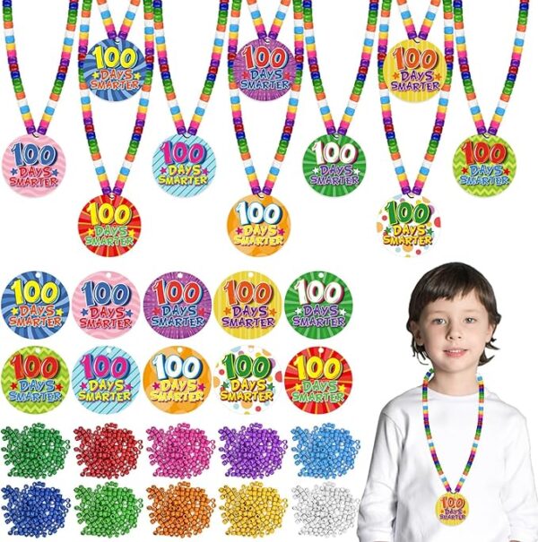100 Days of School Craft Kits with Cards for Classroom Celebrations