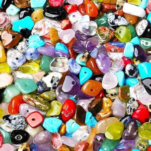 200pcs Natural Chip Stone Beads 5-8mm for Jewelry Making