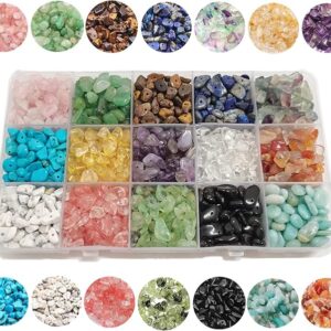 Natural Chip Stone Beads 15 Colors for Jewelry Making